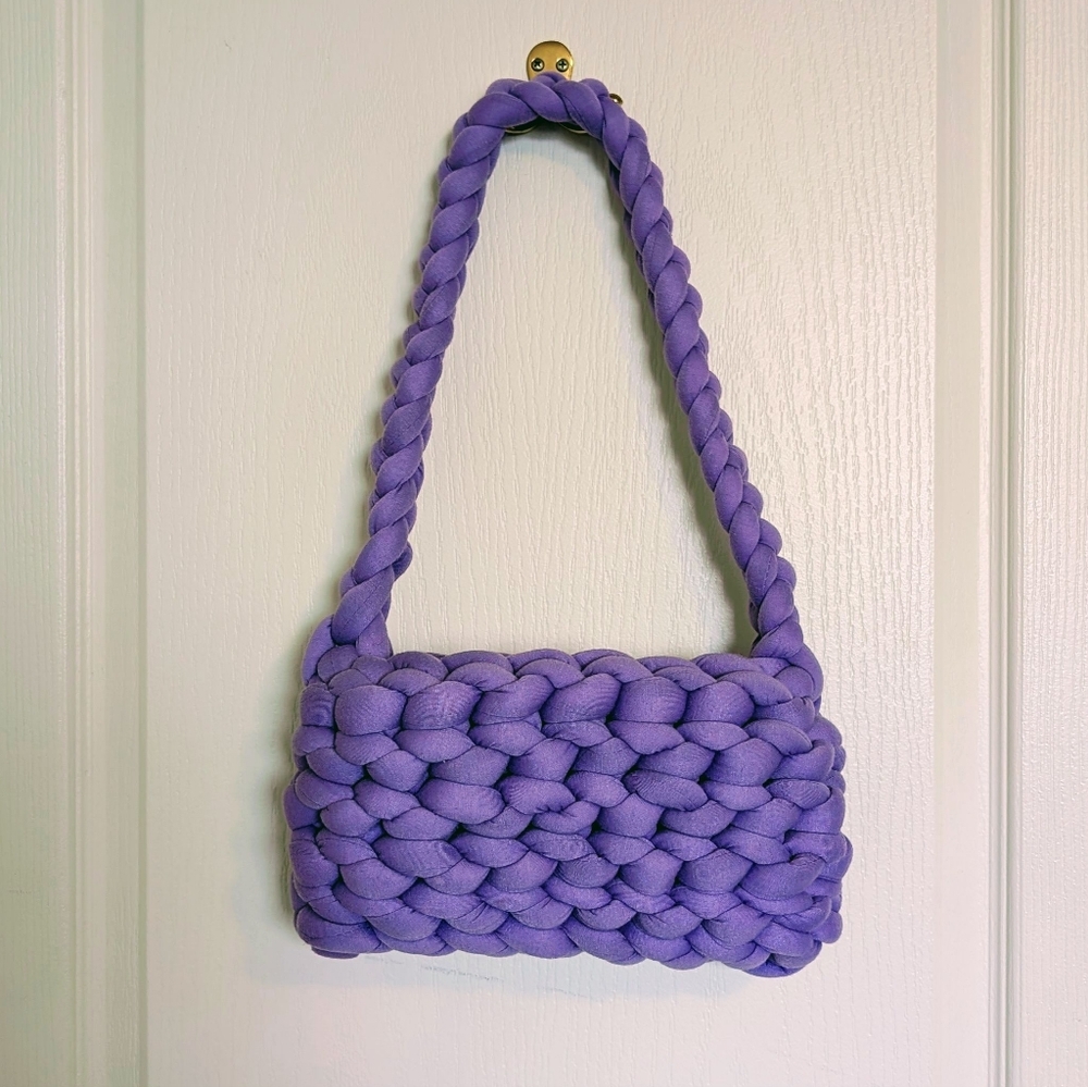 Handcrafted knit purse